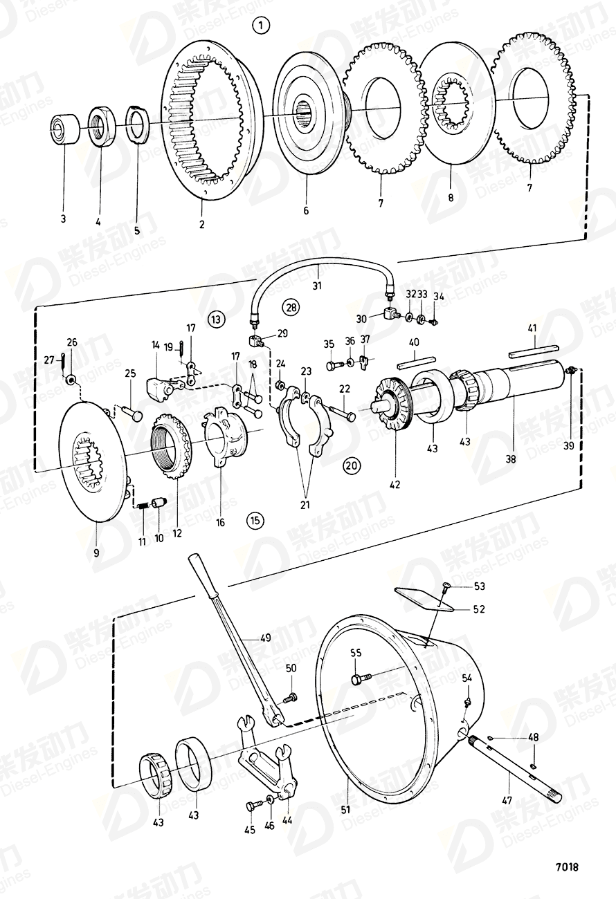 VOLVO Clutch 845705 Drawing